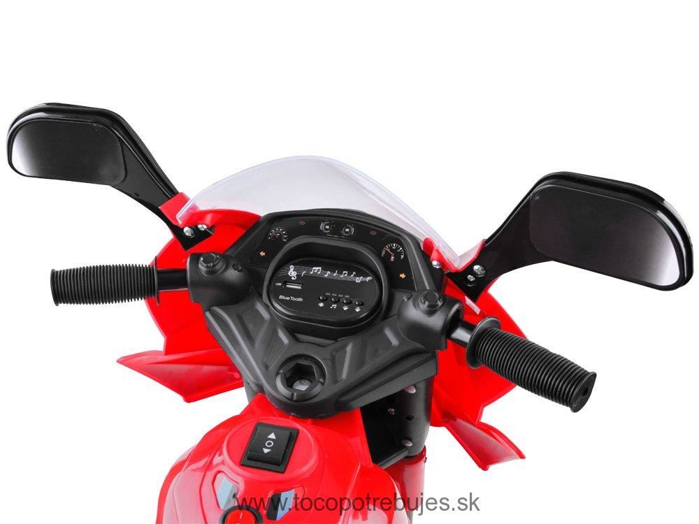 Joko Elektrická Motorka Lights, osvetlené kolesá, USB vstup, Čierna