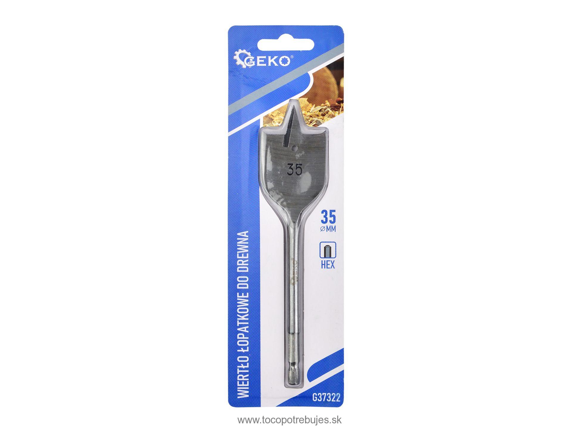 Plochý frézovací vrták do dreva 32x152mm HEX - GEKO G37320