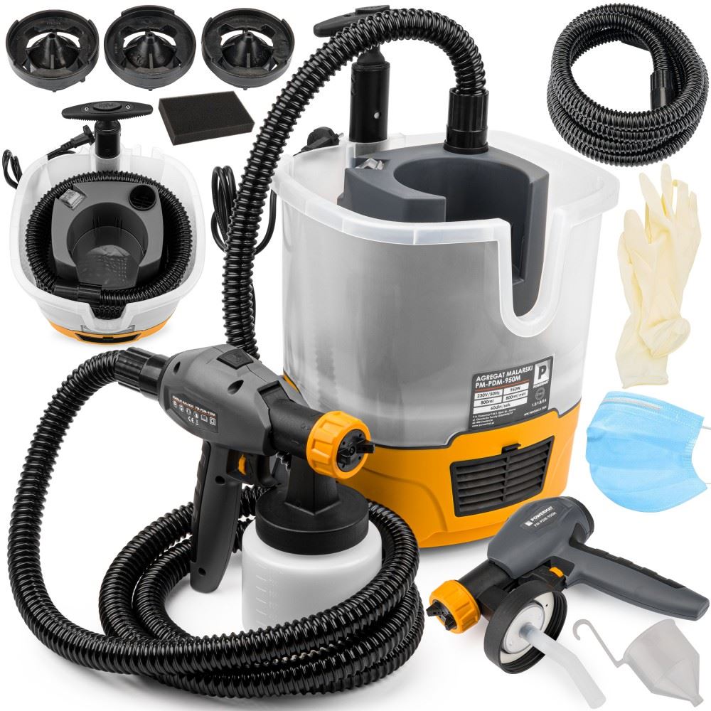 Maliarska striekacia pištoľ elektrická 950W PM-PDM-950M - POWERMAT