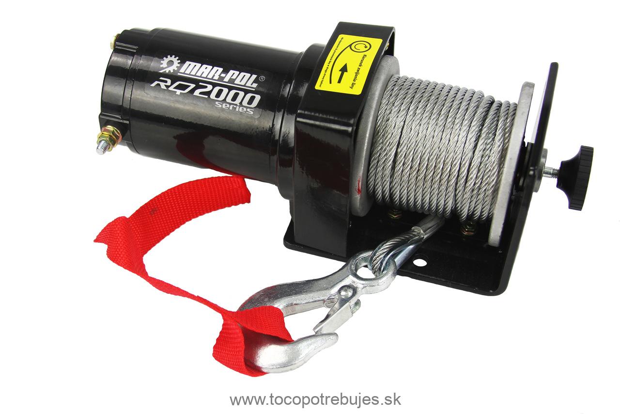 MAR-POL Lanový navijak 12V ( 907 kg) - M80760