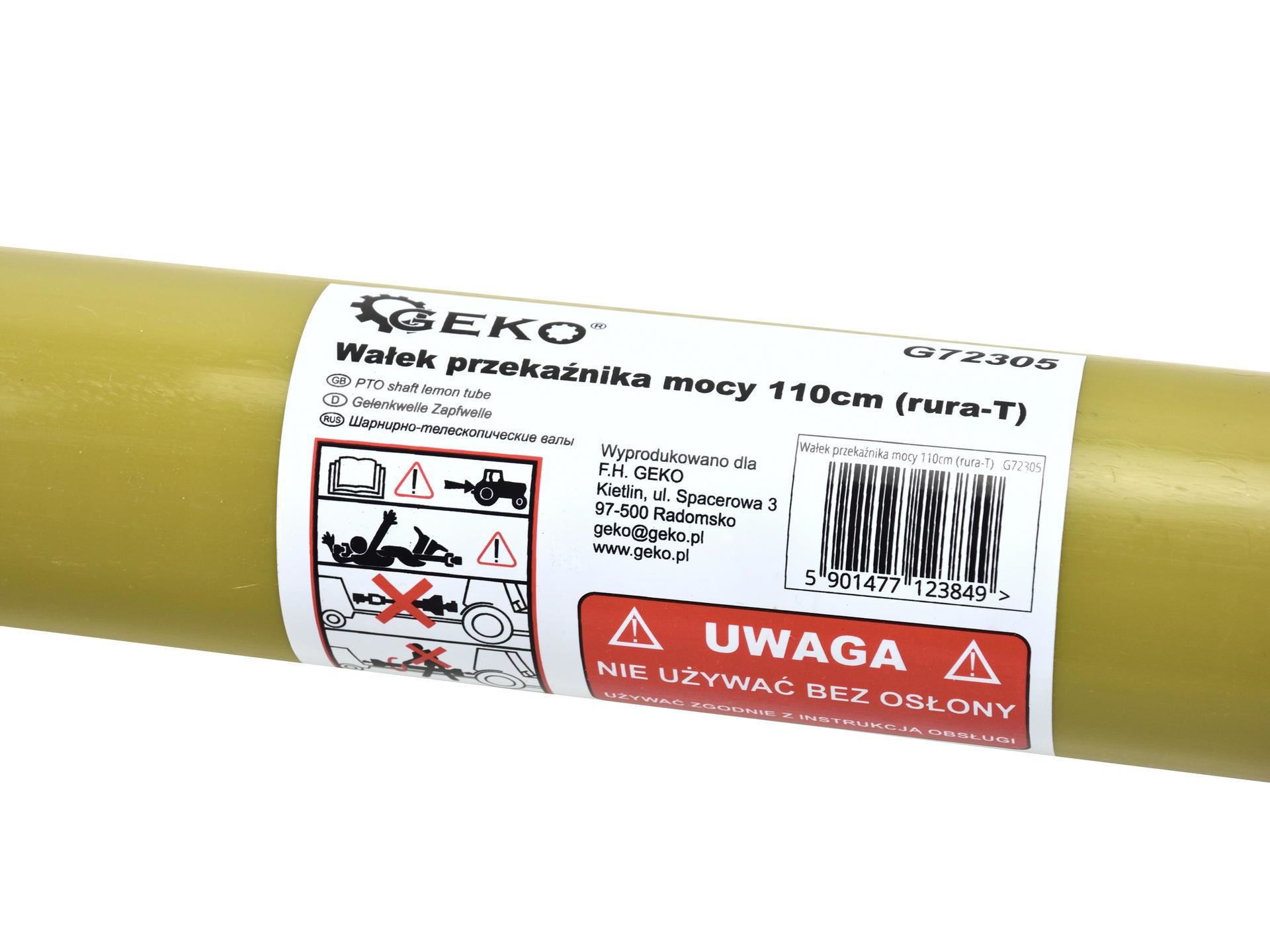 Kĺbový hriadeľ KARDAN 110cm Trubka-T - GEKO G72305