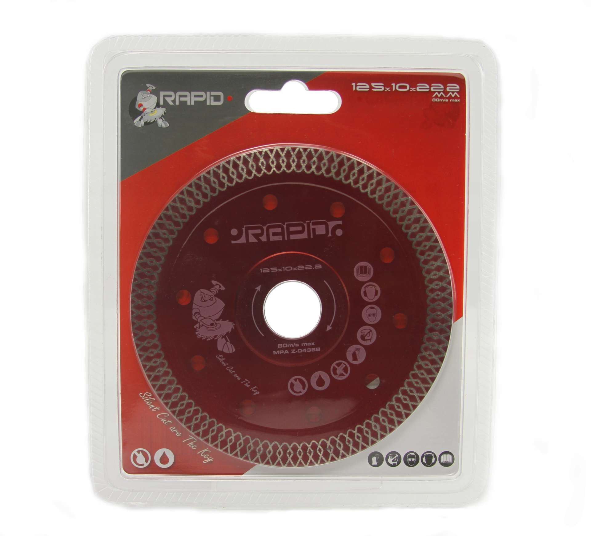 Diamantový rezný kotúč RAPID 125x10x22.2mm - M08707