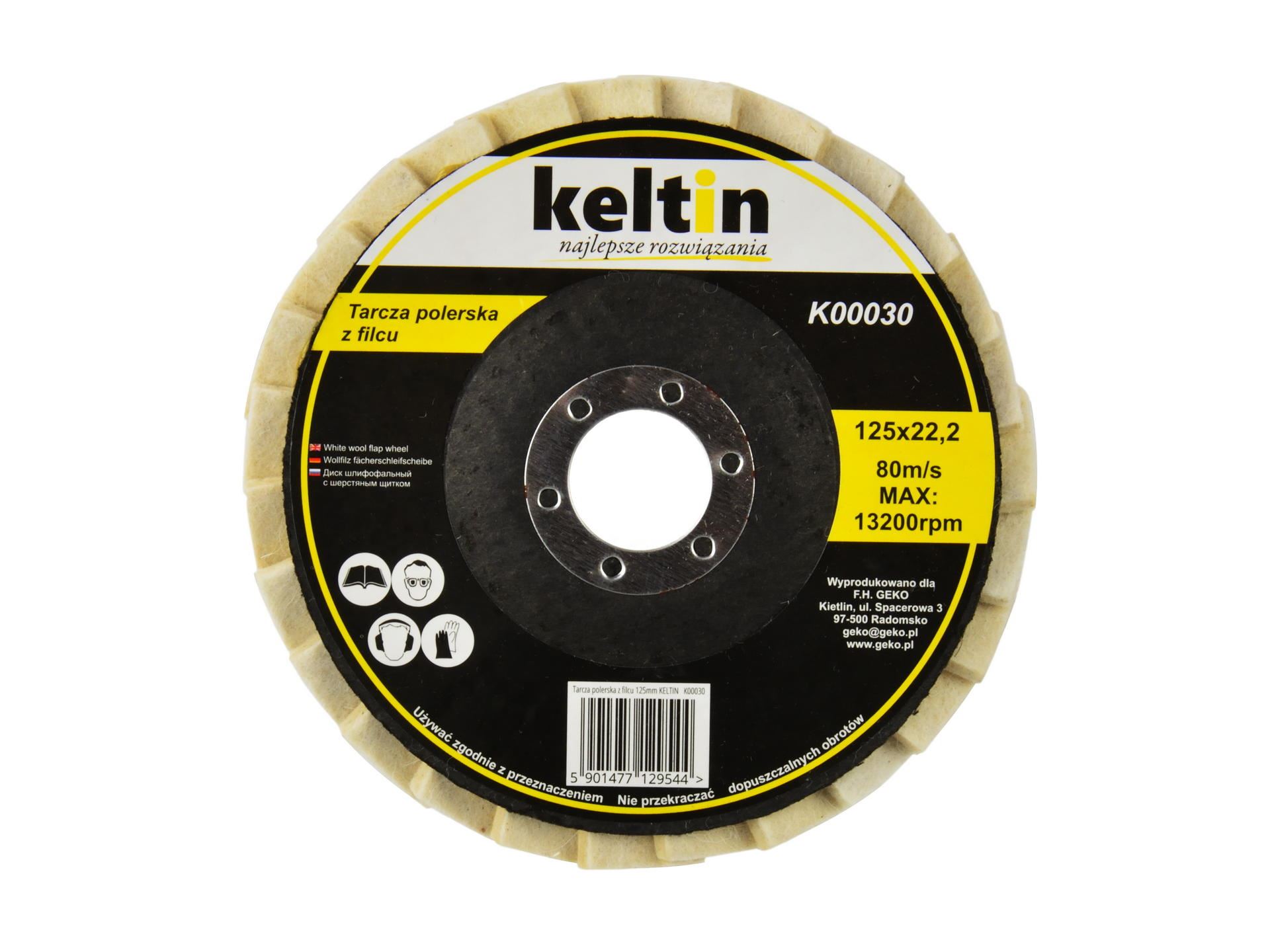 Brúsny kotúč na kov z netkanej textílie 125mm - Keltin K00030