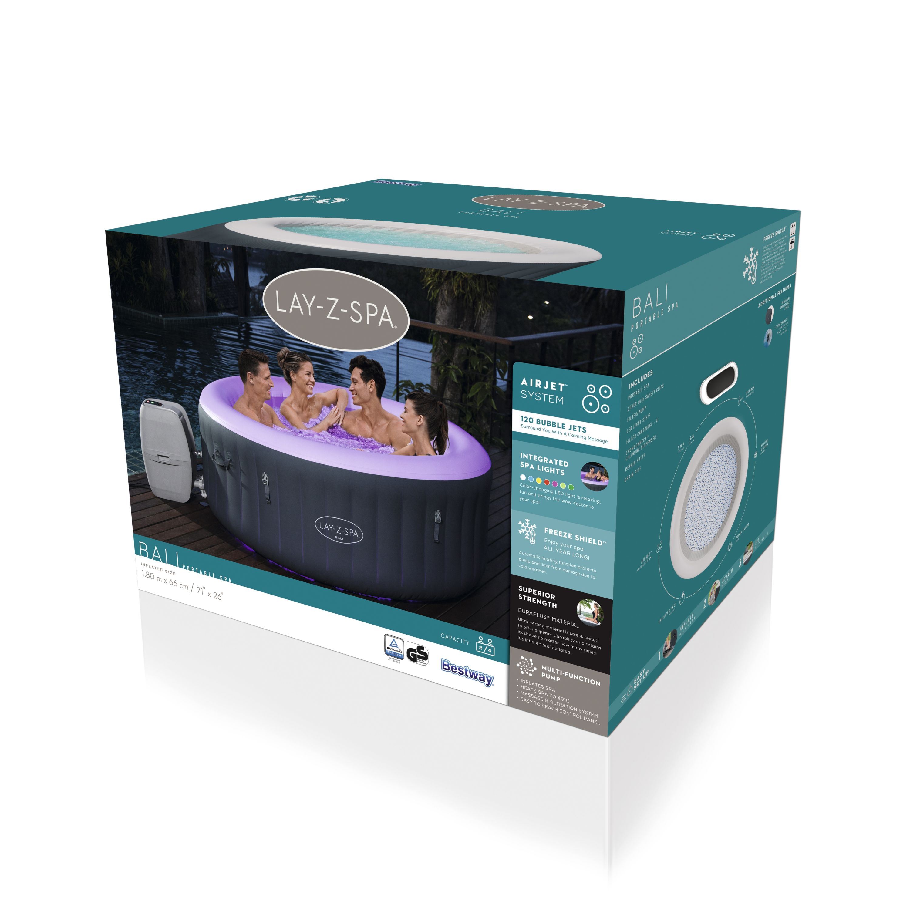 Bestway 60009 Lay-Z Spa Bali AirJet