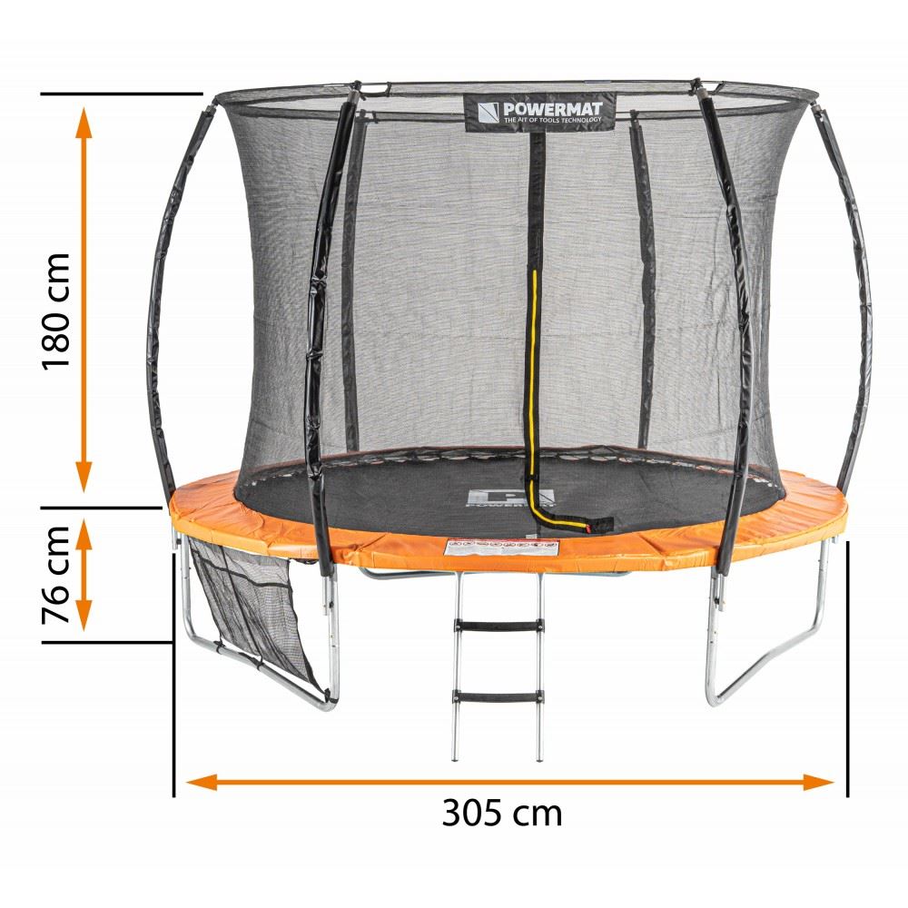 Záhradná trampolína 305cm - POWERMAT PM-TRP-10J
