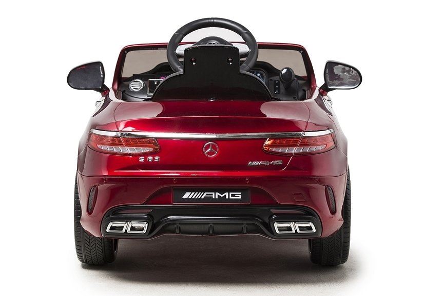 LeanToys elektrické autíčko L3966, Mercedes S63 červené lakované