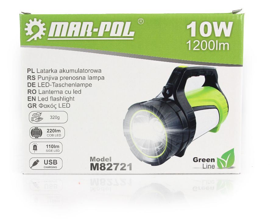 NABÍJATEĽNÉ LED SVETLO 10W MAR-POL - M82721