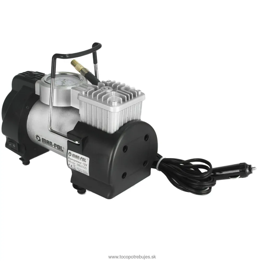 Marpol M82000 Automobilový kompresor, pumpa na kolesá do auta, pumpovanie 12V