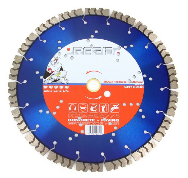 Diamantový kotúč 300x15x25,4/20mm RAPID ultra dlhá životnosť