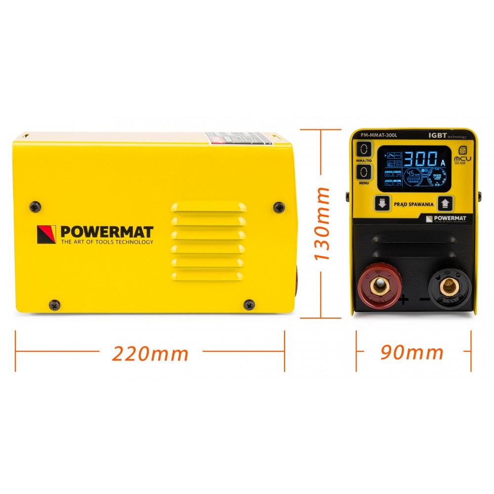 Invertorová zváračka 300A MMA TIG IGBT LCD - POWERMAT PM-MMAT-300L