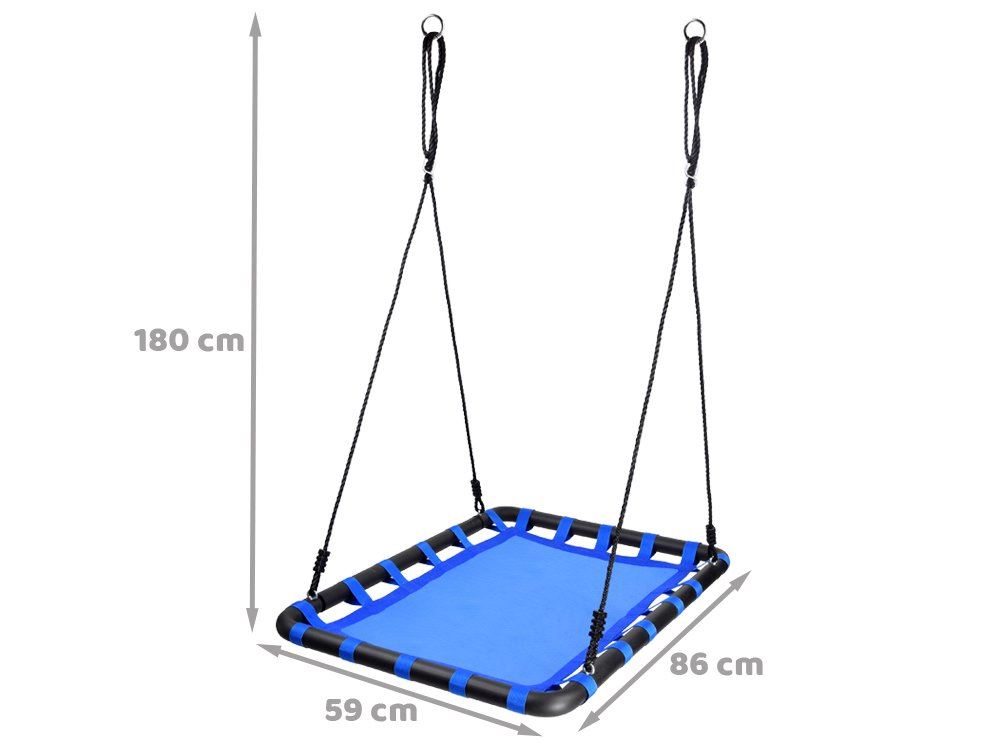 SkyFlyer Hojdačka Bocianie Hniezdo 102 x 75 cm, nosnsoť 150kg, modrá