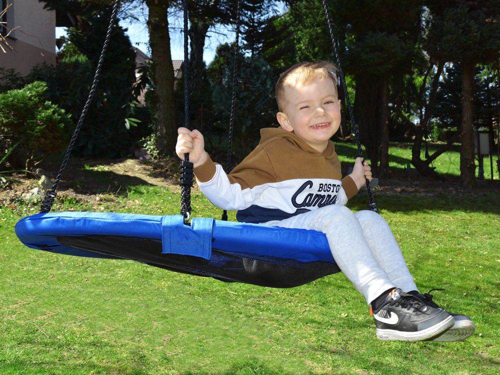 SkyFlyer Hojdačka Bocianie Hniezdo 100 cm, nosnosť 150kg, modrá