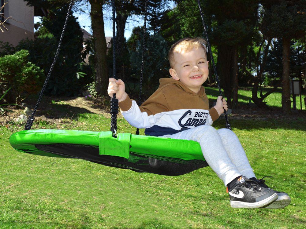 SkyFlyer Hojdačka Bocianie Hniezdo 100 cm, nosnosť 150kg, zelená