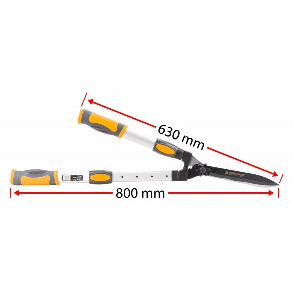 Ručné záhradné nožnice na živý plot, 800 mm PM-NDZ-760T - POWERMAT