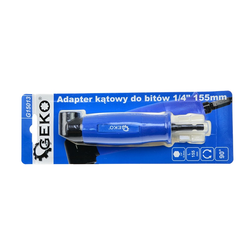 Uhlový adaptér pre bity 1/4" 155 mm - GEKO G15013