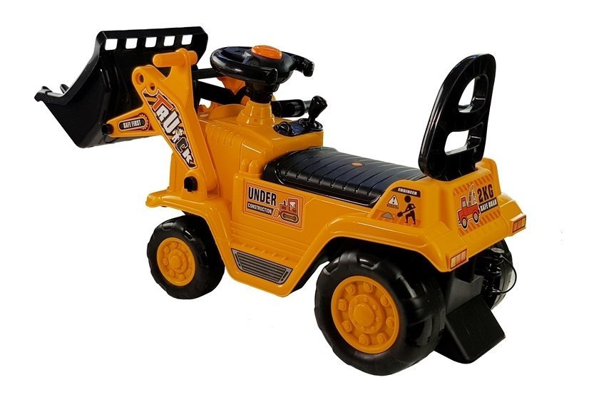 LeanToys Buldozér s pohyblivým ramenom, žltá