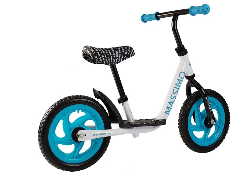 LeanToys Odrážadlo Massimo bielo-modrý