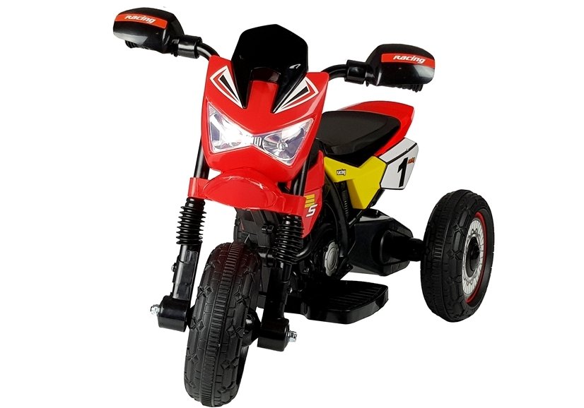 LeanToys Elektrická trojkolesová motorka GTM2288-A, červená