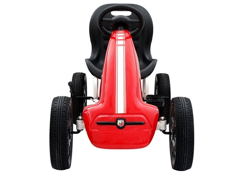 LeanToys Abarth Gokart s pedálmi, EVA kolesá, červená