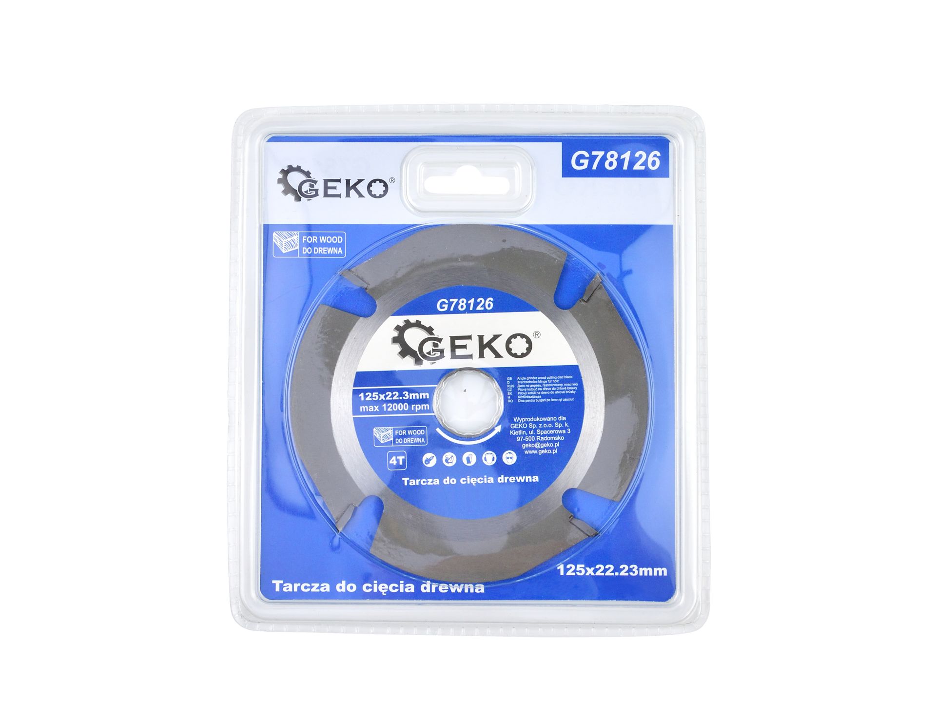 Pílový kotúč na drevo 125X22,23mm 4z - GEKO G78126
