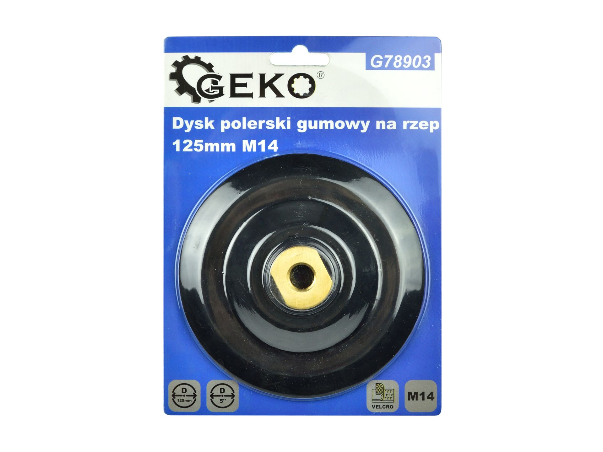 Kotúč na suchý zips 125 mm M14 - GEKO G78903