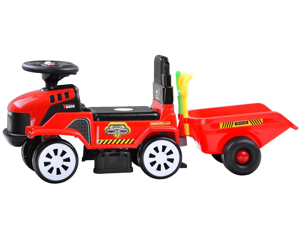 Joko Odrážadlo traktor s vlečkou, červená