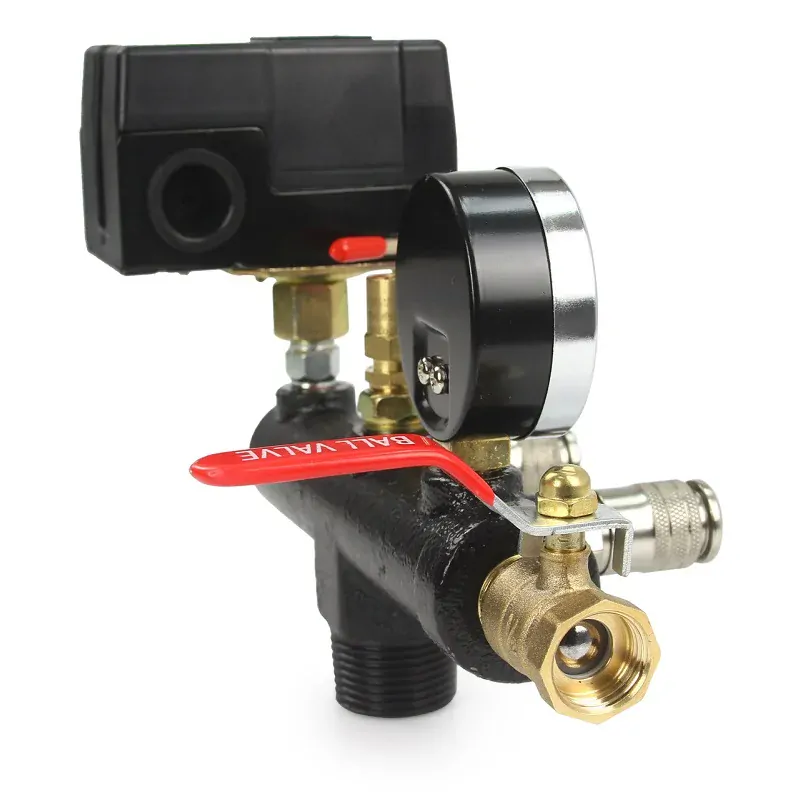 Tlakový spínač s manometrom 6-8 bar 400V - MAR-POL M806986