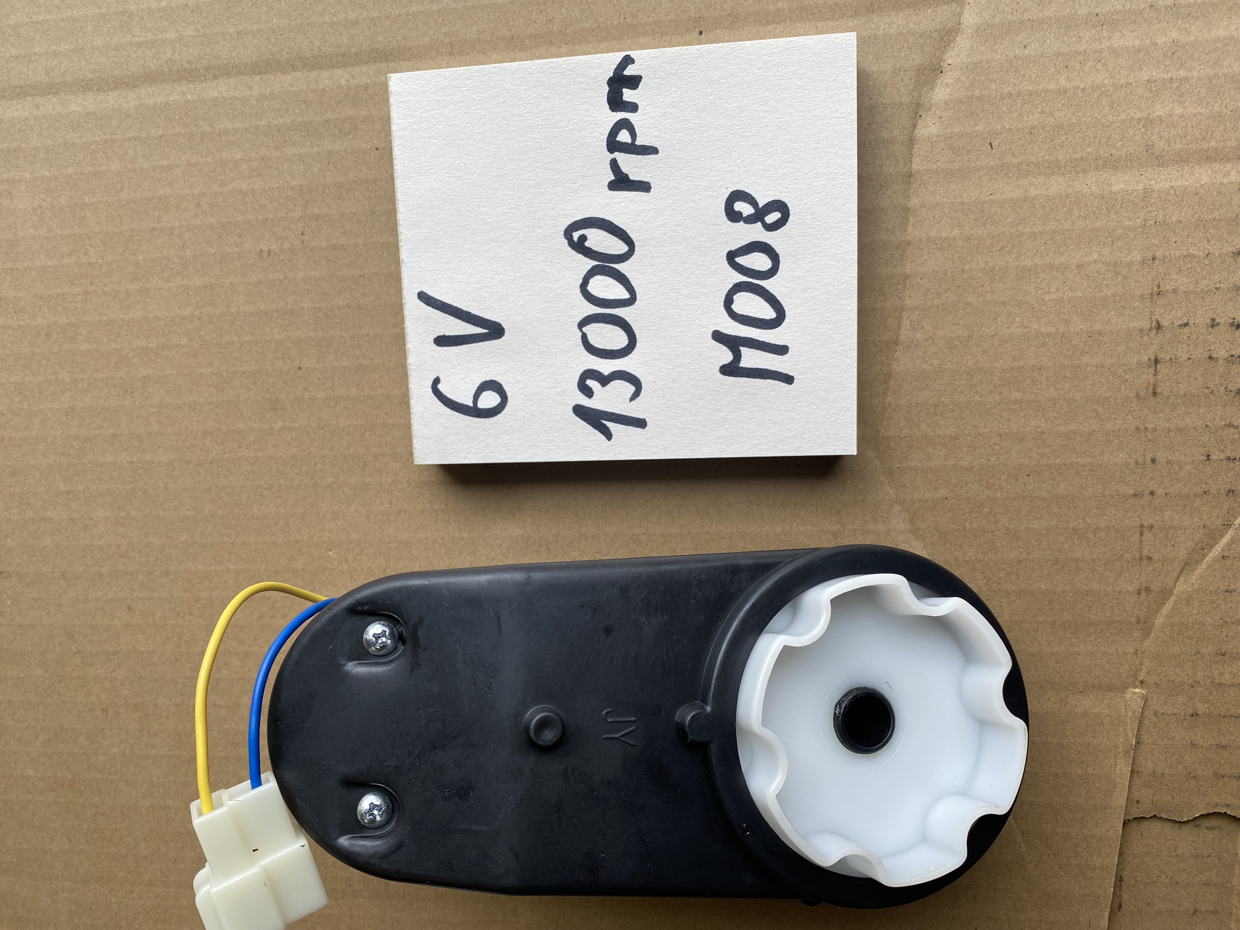 Motor s prevodovkou 6V 13000rpm - použitý