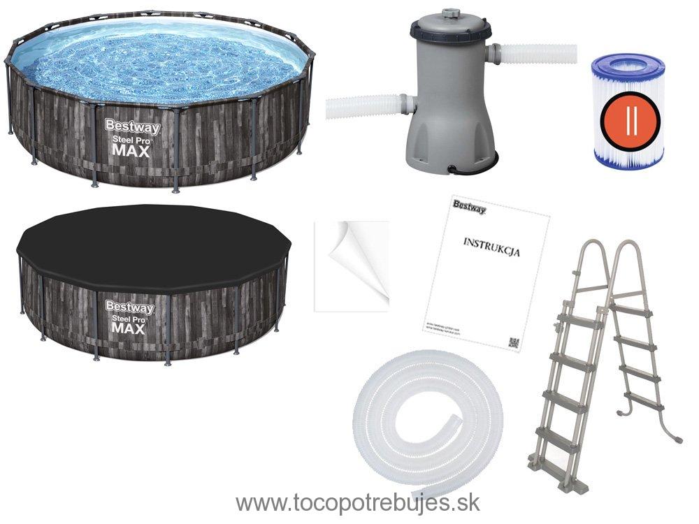 Bestway Steel Pro Max Wood 427 x 107 cm 5614Z