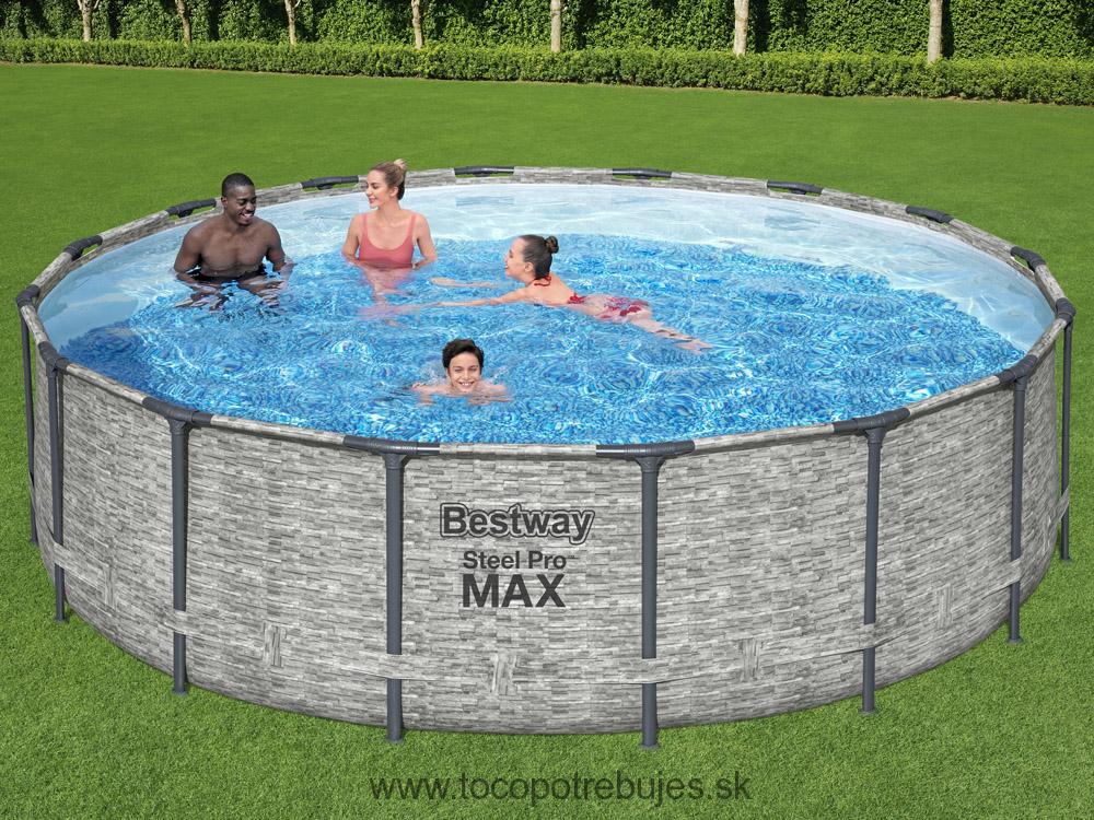 Bestway 5619E bazén, 488 x 122 cm, kartušová filtrácia