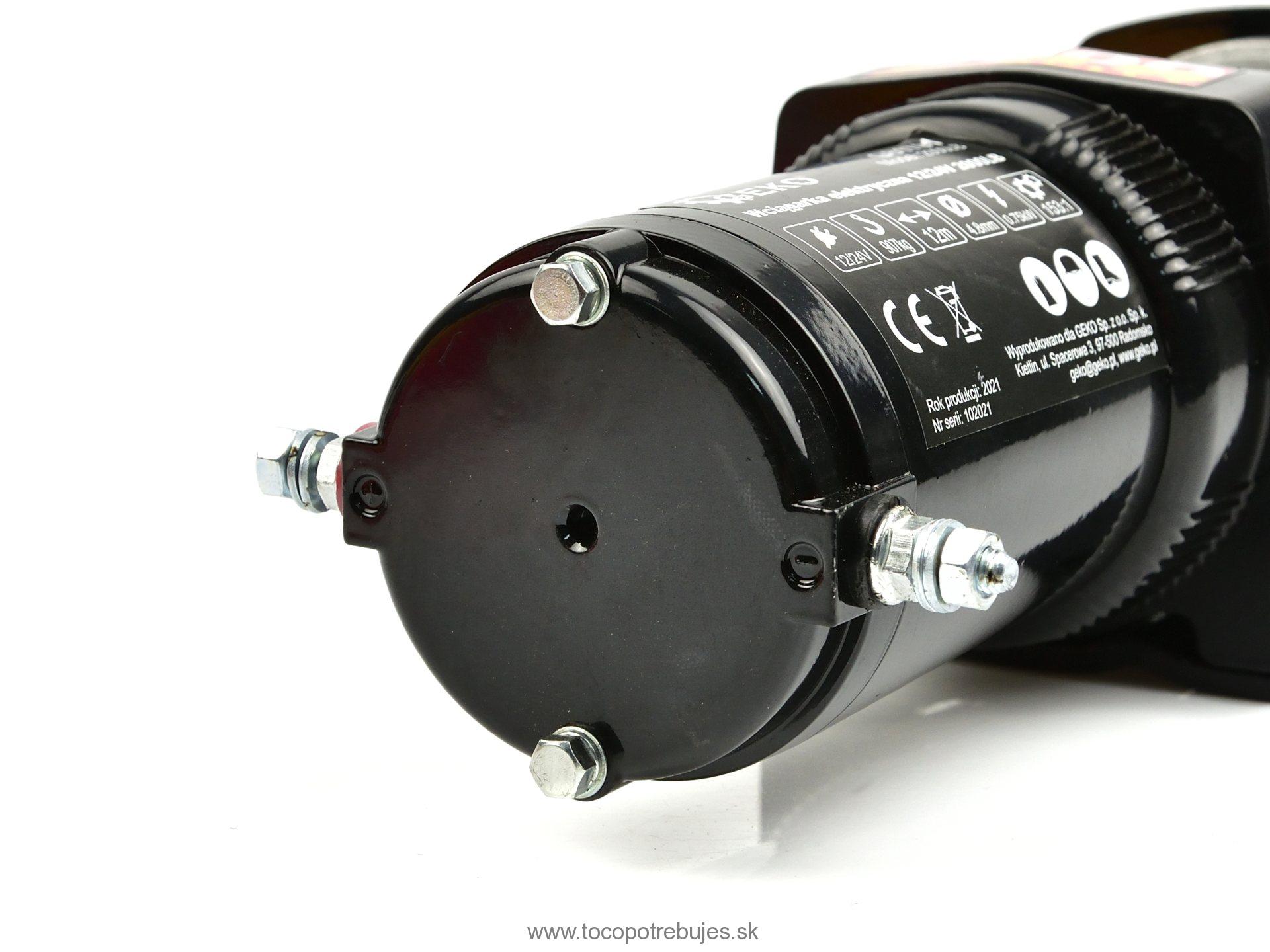 GEKO G81701 Elektrický lanový navijak 12V 2000LB, 907kg