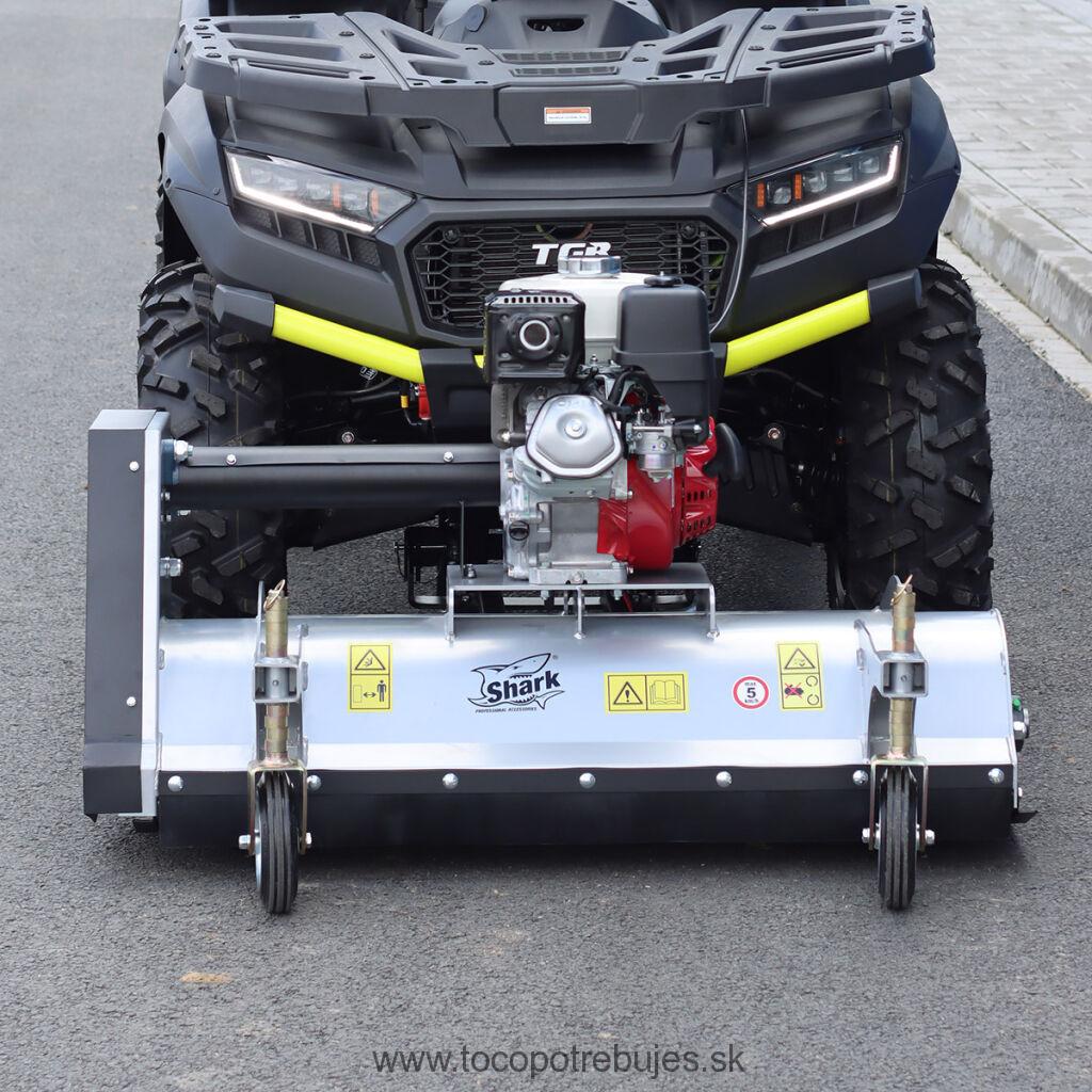 SHARK ATV čelný mulčovač 100cm s motorom HONDA GX 270, strieborná farba