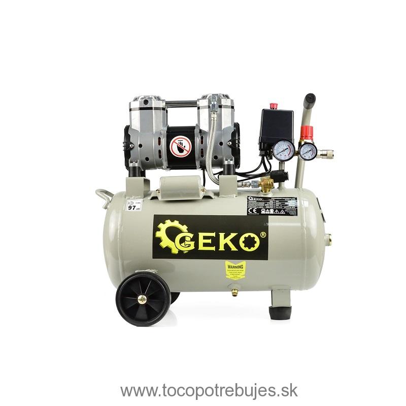 Bezolejový dvojpiestový kompresor 24L 980W - GEKO G80335