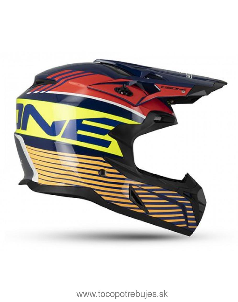 Prilba OSONE S820 MX yellow/red