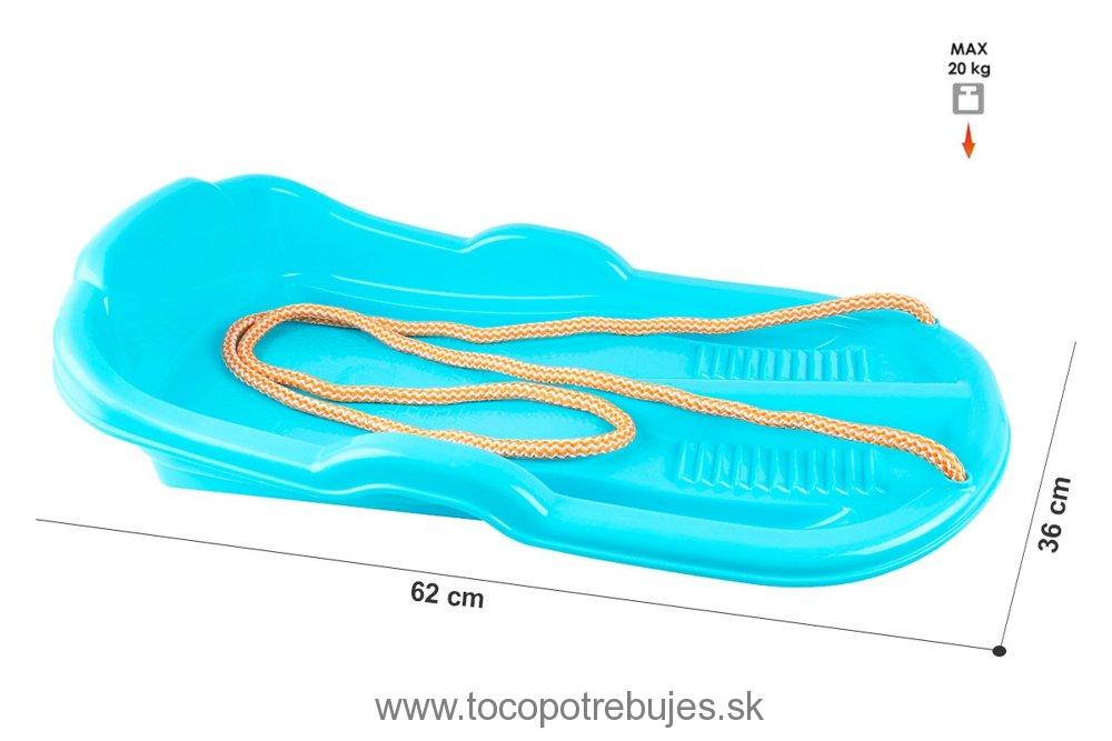 LeanToys Plastové boby s lanom modré