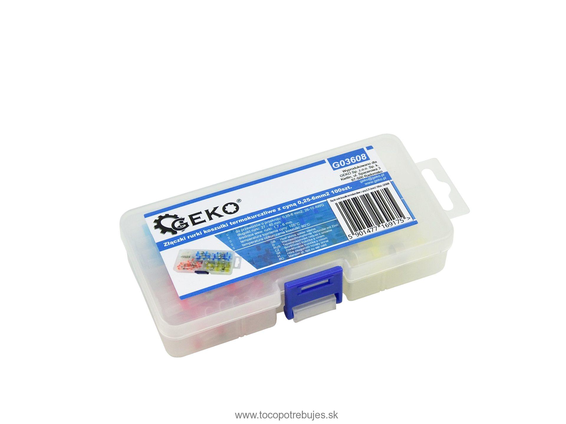 Zmršťovacie bužírky 0,25-6mm2 100ks - GEKO G03608