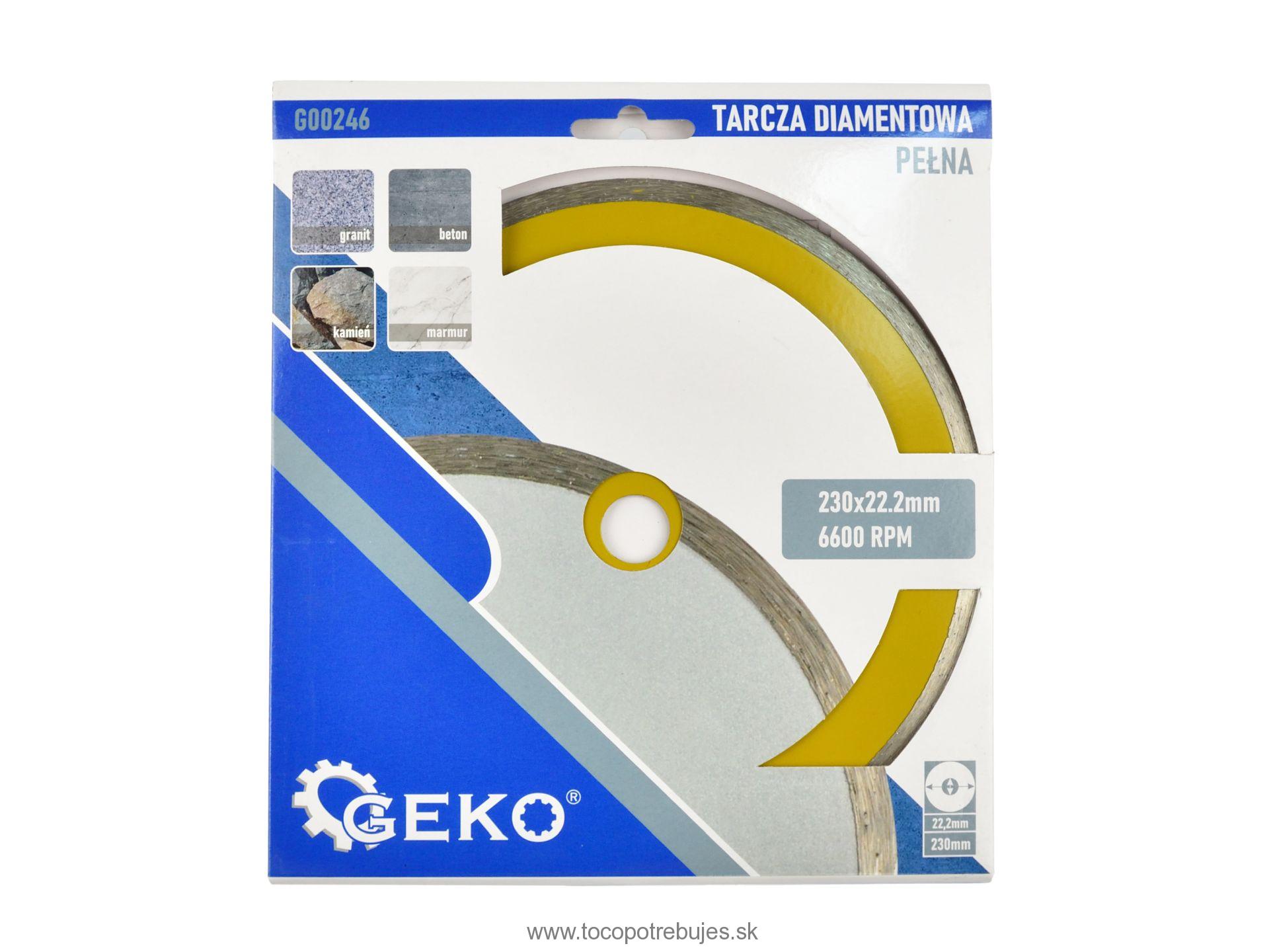 Diamantový kotúč 230x22,23mm - GEKO G00246