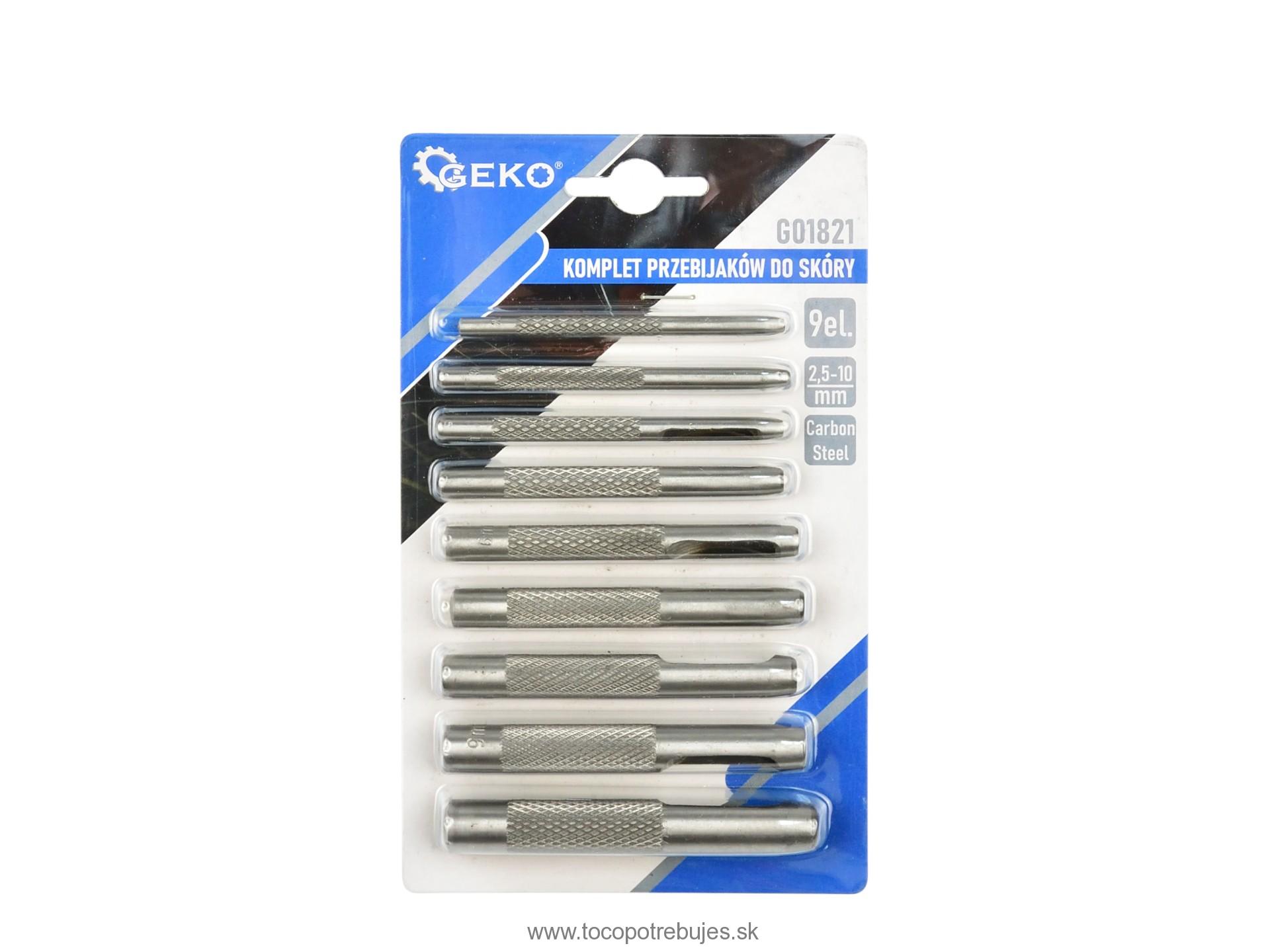 Dierovače na kožu 9 kusov 2,5-10mm - GEKO G01821