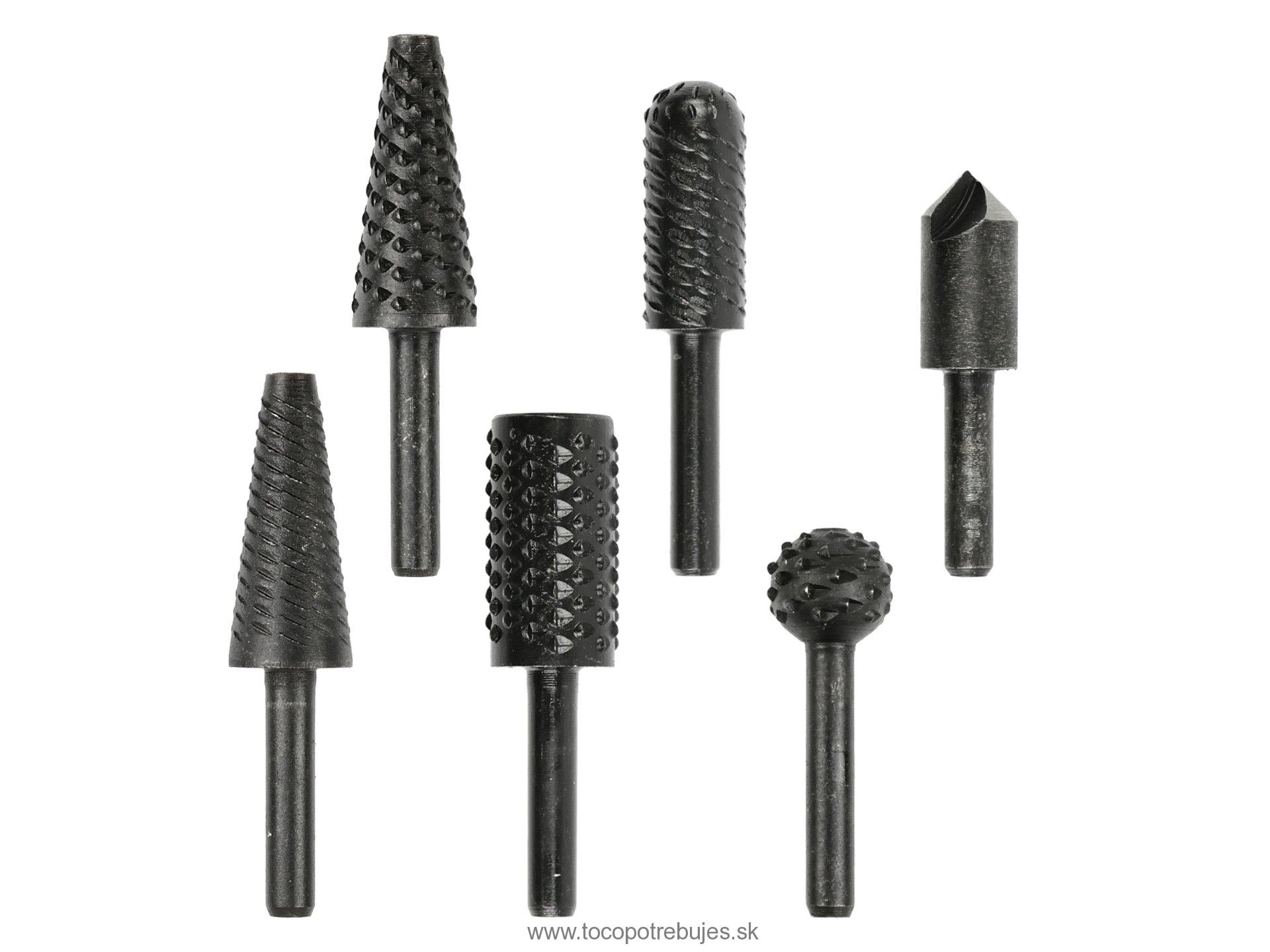 Sada stopkových fréz na kov a drevo 6mm 6ks - GEKO G37512