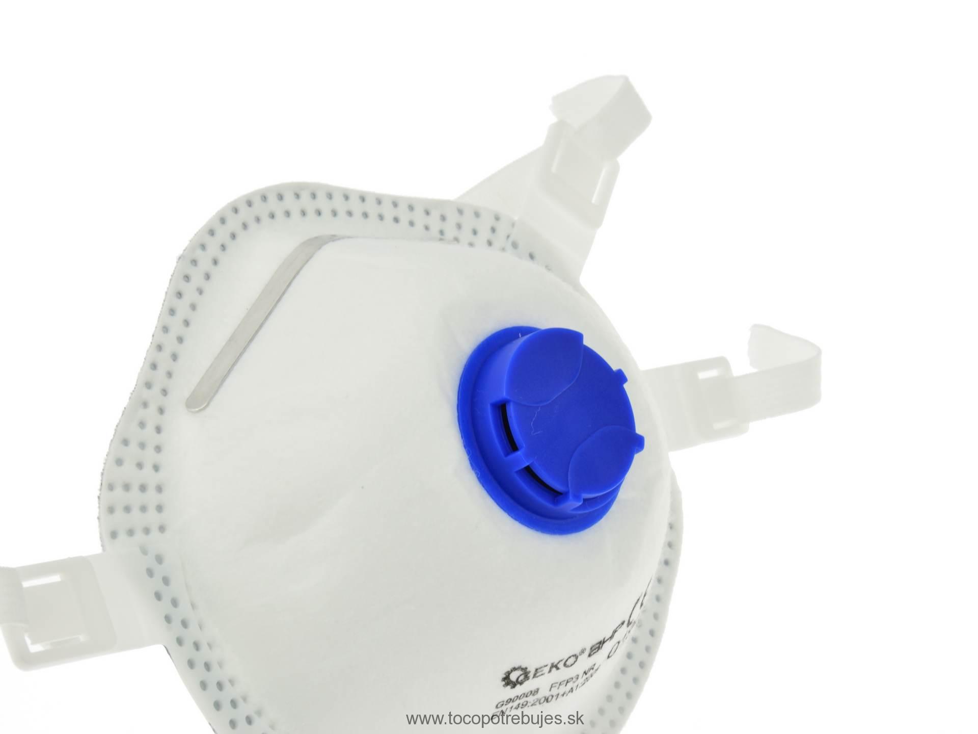 Respirátor s ventilom FFP3 10ks - GEKO G90008 