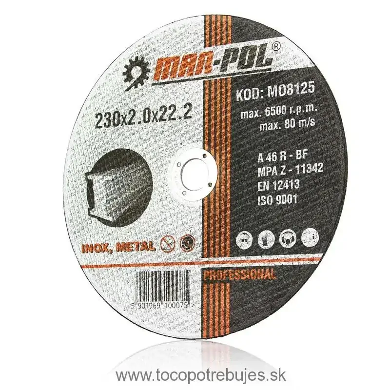 Kotúč na železo 230x2.0mm - MAR-POL M08125