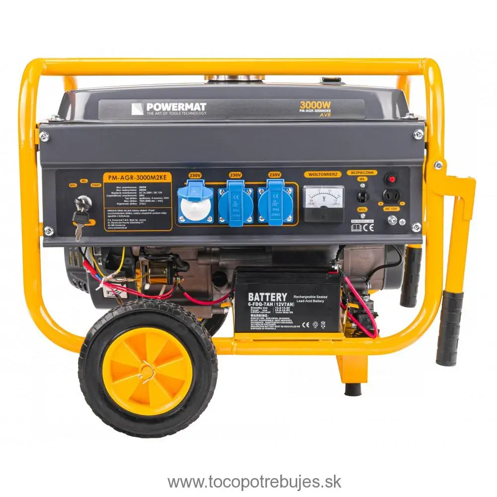 Elektrocentrála PM-AGR-3000M2KE s AVR - POWERMAT