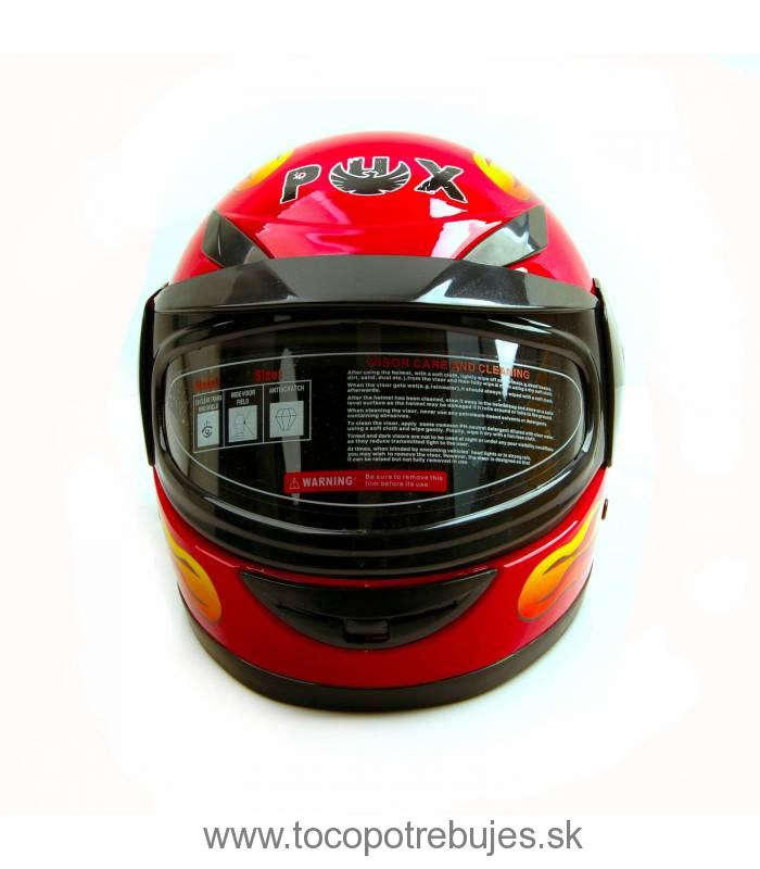 Moto prilba Sunway Kids Integral PHX Červená