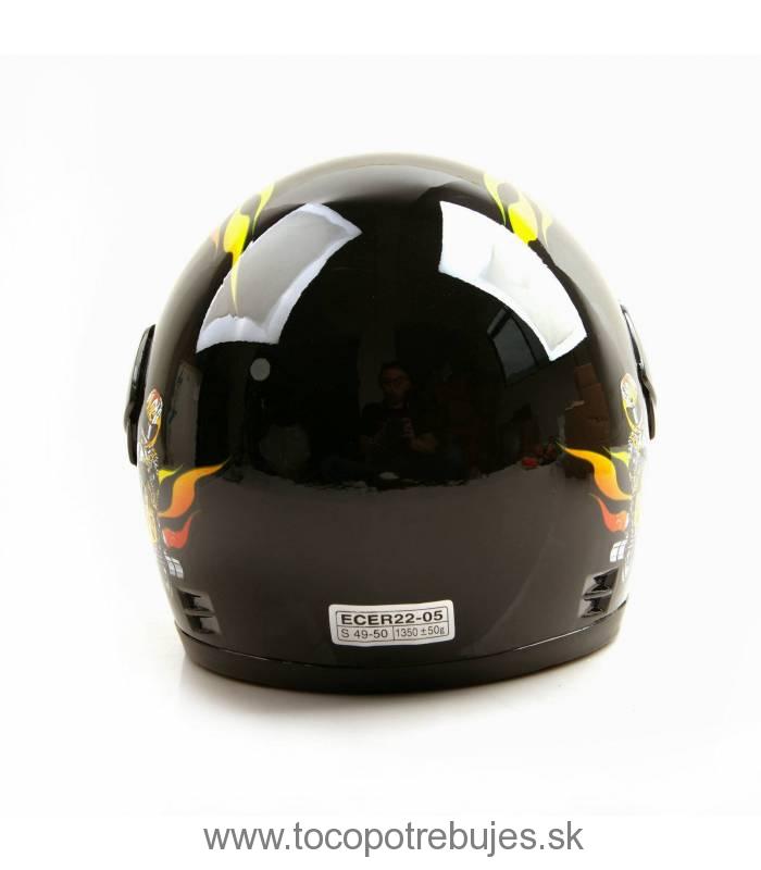 Moto prilba Sunway Kids Integral PHX Čierná