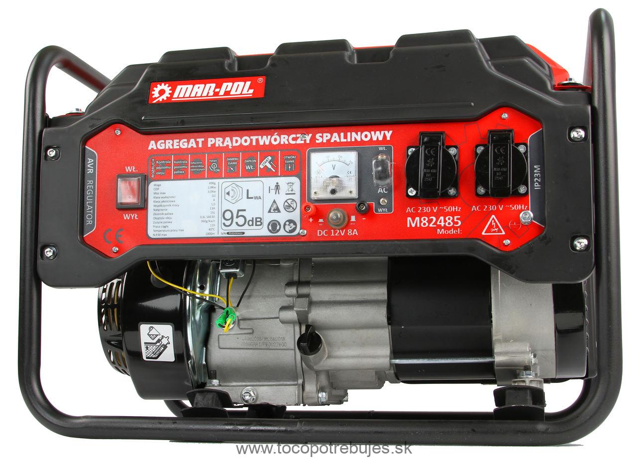 Elektrocentrála 3000W MAR-POL M82485 MEDENÉ VINUTIE 