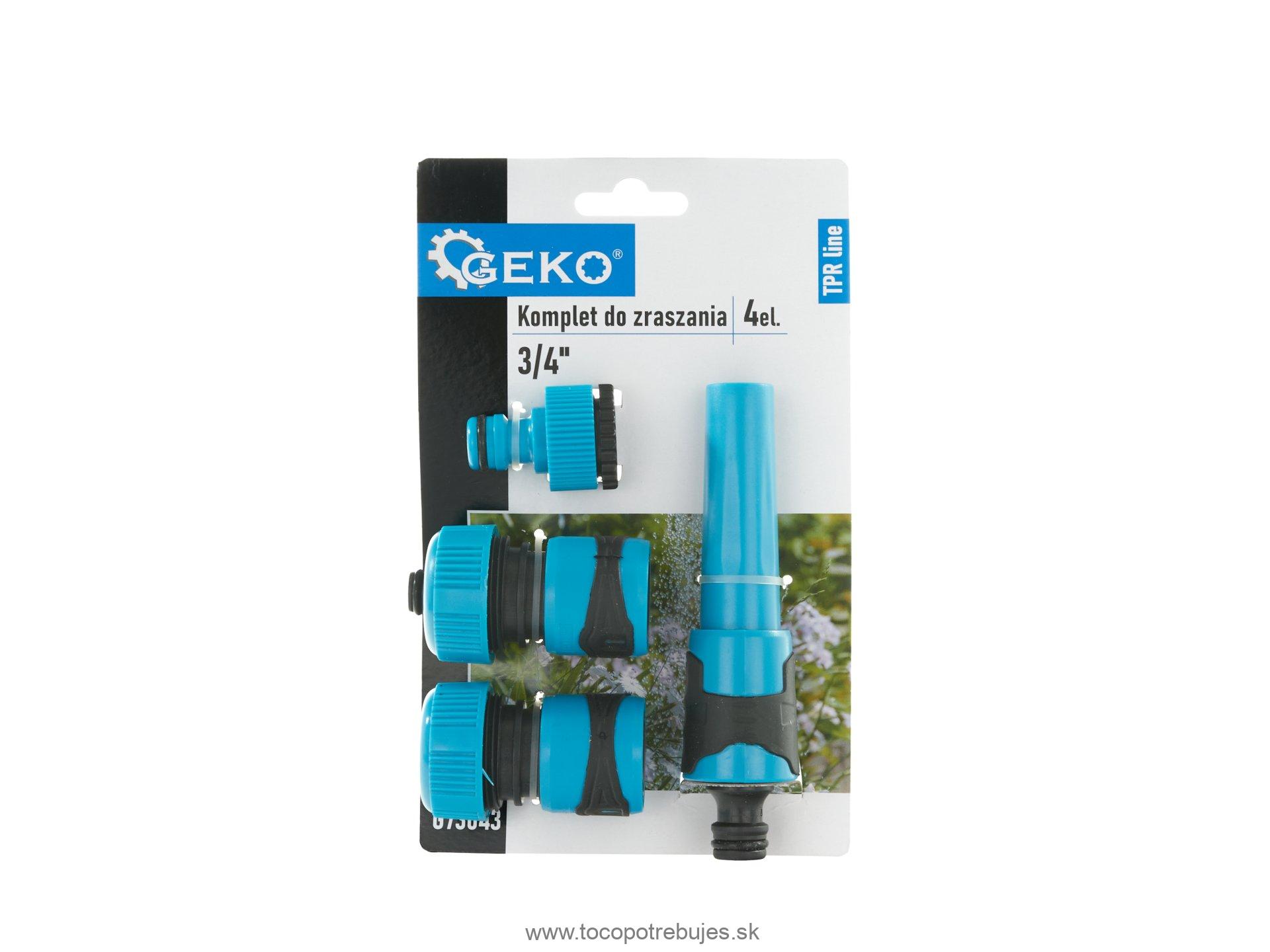Sada tryska + rýchlospojky 3/4" - GEKO G73043