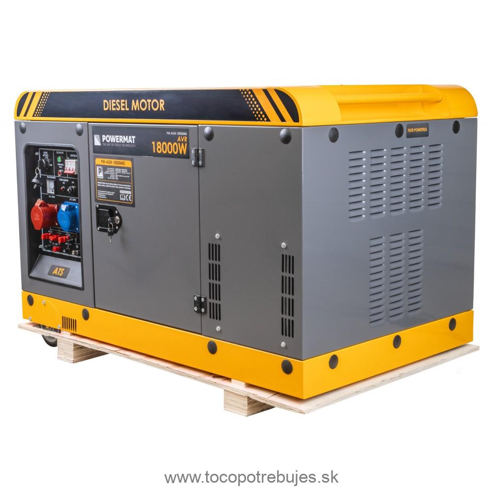 Dieselová elektrocentrála PM-AGR-18000MD s AVR - POWERMAT 
