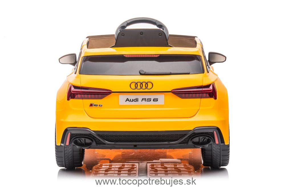 LeanToys Elektrické autíčko Audi RS6, žltá