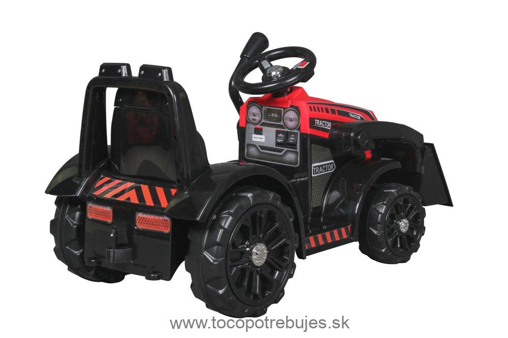 LeanToys Detský elektrický traktor ZP1001B s radlicou, červená