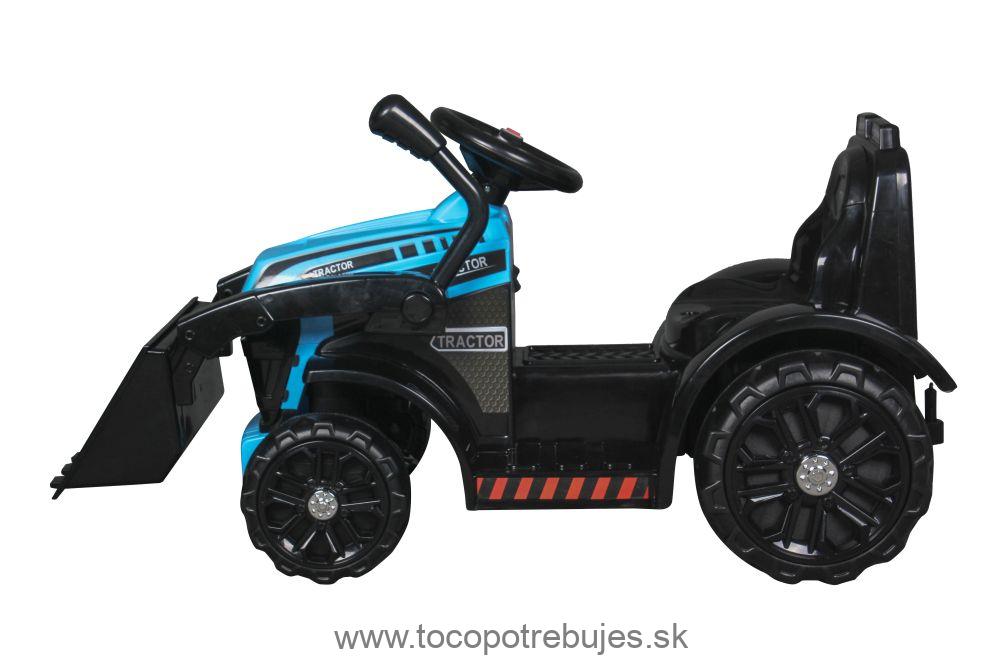 LeanToys Detský elektrický traktor ZP1001B s radlicou, modrá
